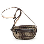 Shoulder Bag Small Crossbody Brown Zucchino Canvas