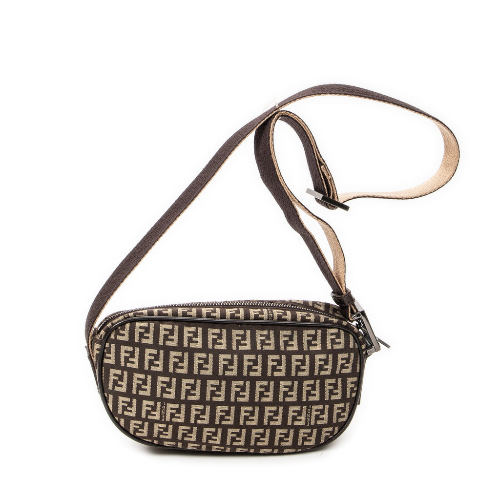 Shoulder Bag Small Crossbody Brown Zucchino Canvas
