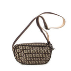 Shoulder Bag Small Crossbody Brown Zucchino Canvas