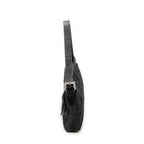 Bolso de Hombro Baguette Negro Lona Zucca