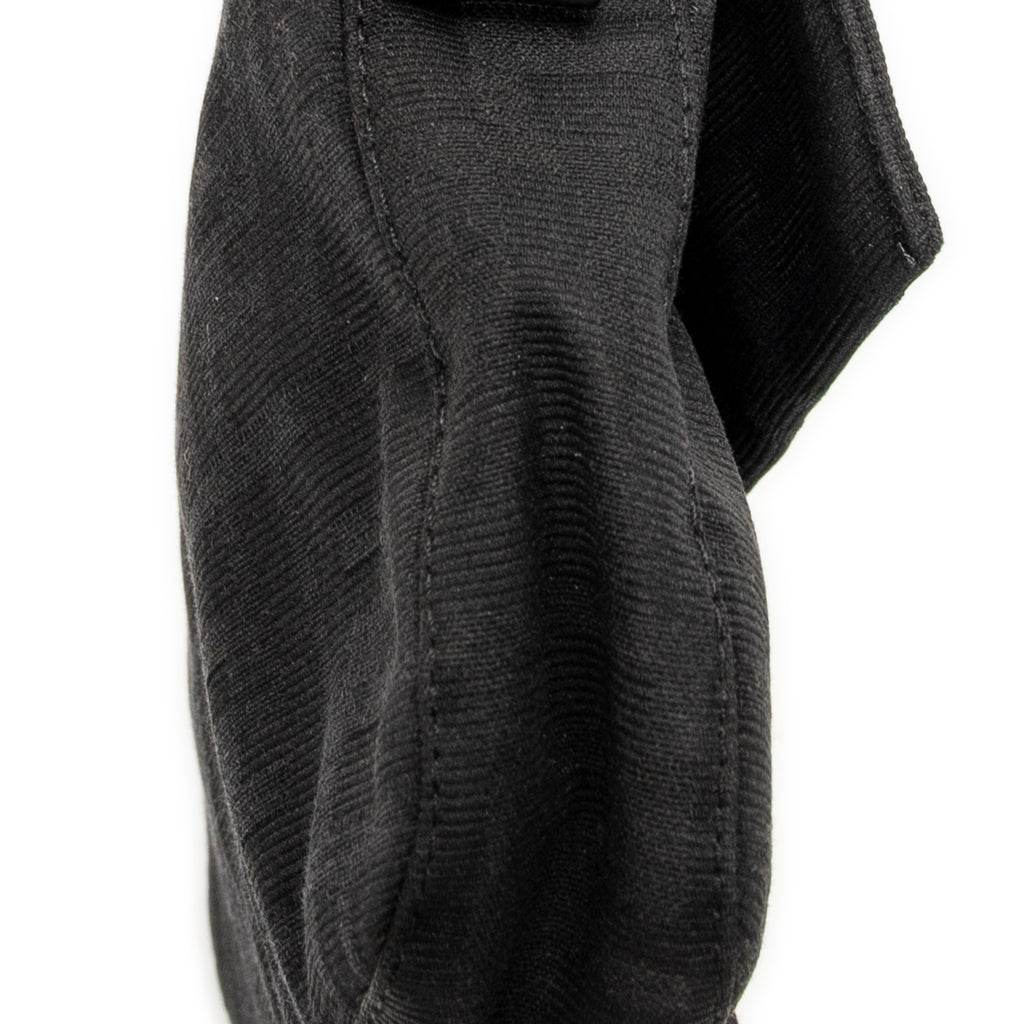 Bolso de Hombro Baguette Negro Lona Zucca