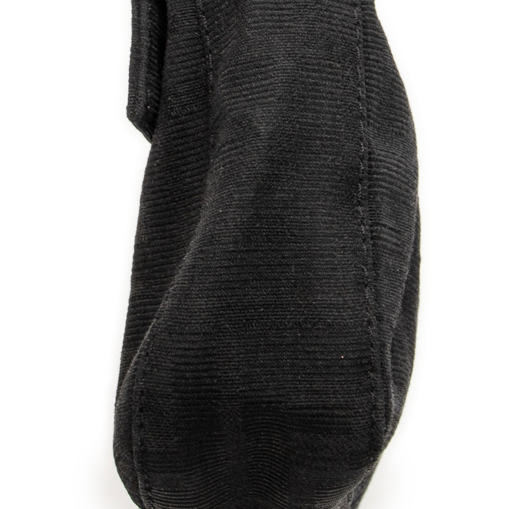 Bolso de Hombro Baguette Negro Lona Zucca