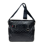 Shoulder Bag Messenger Crossbody Navy Guccissima Leather