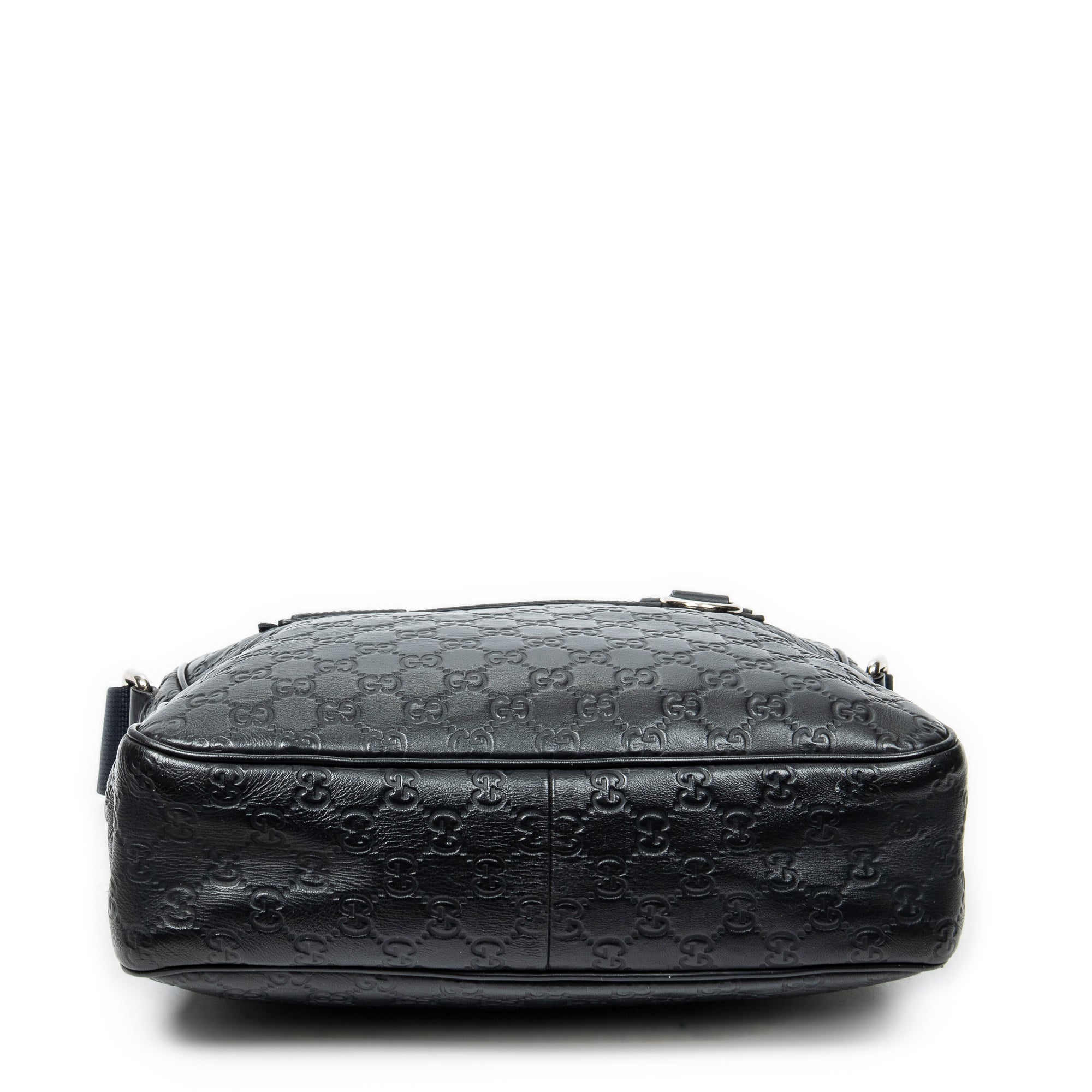 Shoulder Bag Messenger Crossbody Navy Guccissima Leather