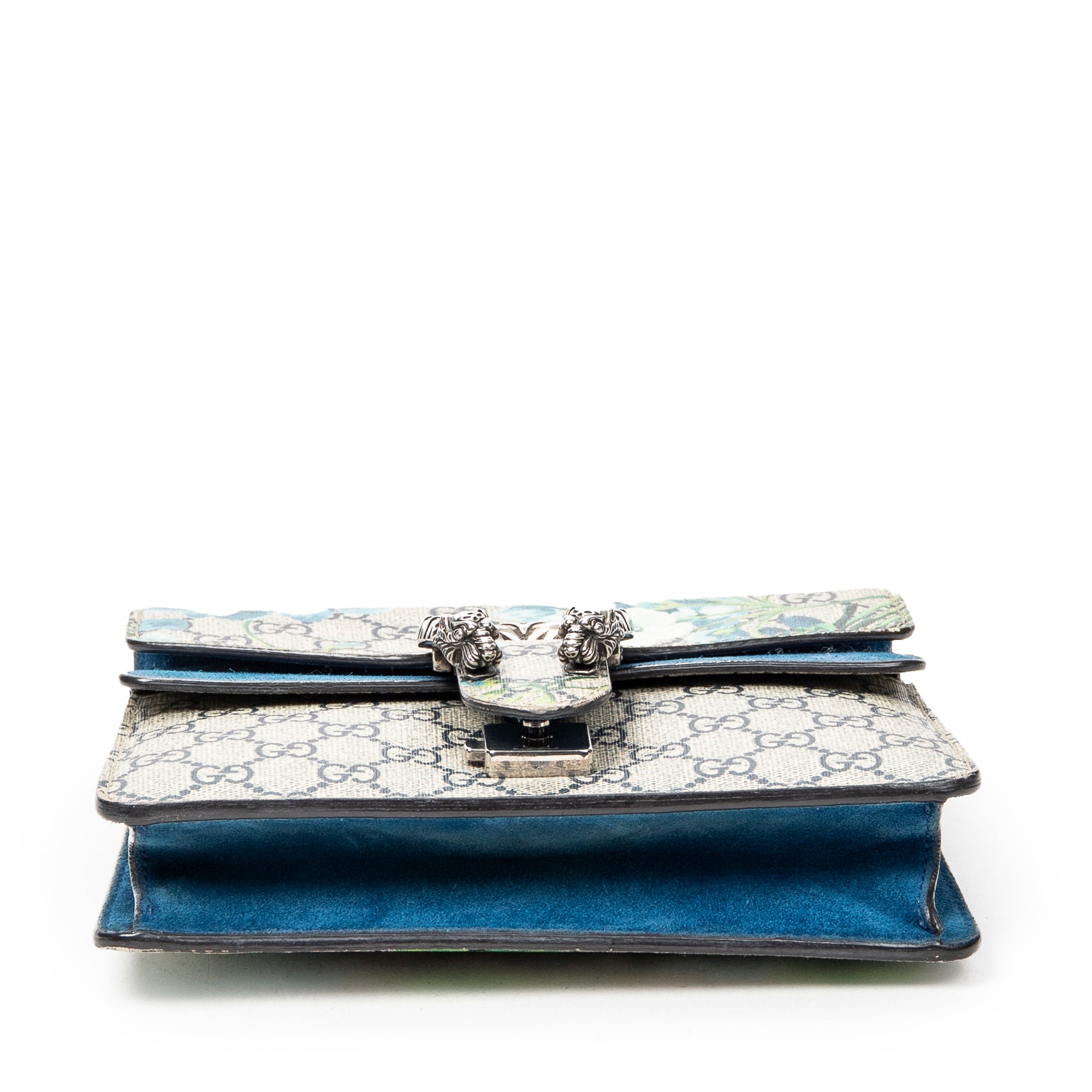 Shoulder Bag Mini Dionysus Chain Crossbody Beige Blooms Supreme Coated Canvas