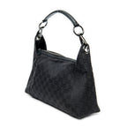 Shoulder Bag Zip Shoulder Bag Black Monogrammed Canvas