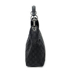 Sac à bandoulière Sac à bandoulière zippé en toile monogrammée noire
