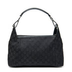 Shoulder Bag Zip Shoulder Bag Black Monogrammed Canvas
