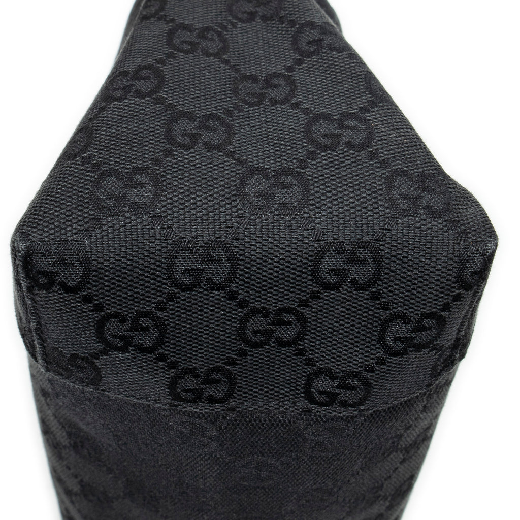 Sac à bandoulière Sac à bandoulière zippé en toile monogrammée noire