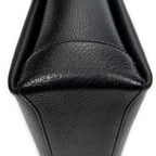 Shoulder Bag Bamboo Turnlock Top Handle Black Calfskin Leather