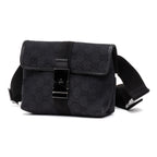Waist Bag Mini Pushlock Waist Bag Black Monogrammed Canvas
