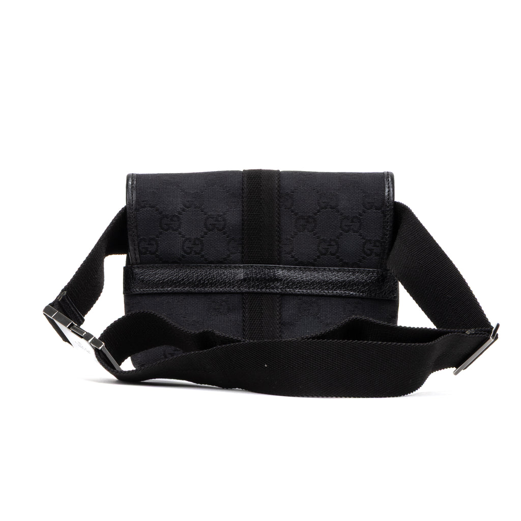 Waist Bag Mini Pushlock Waist Bag Black Monogrammed Canvas