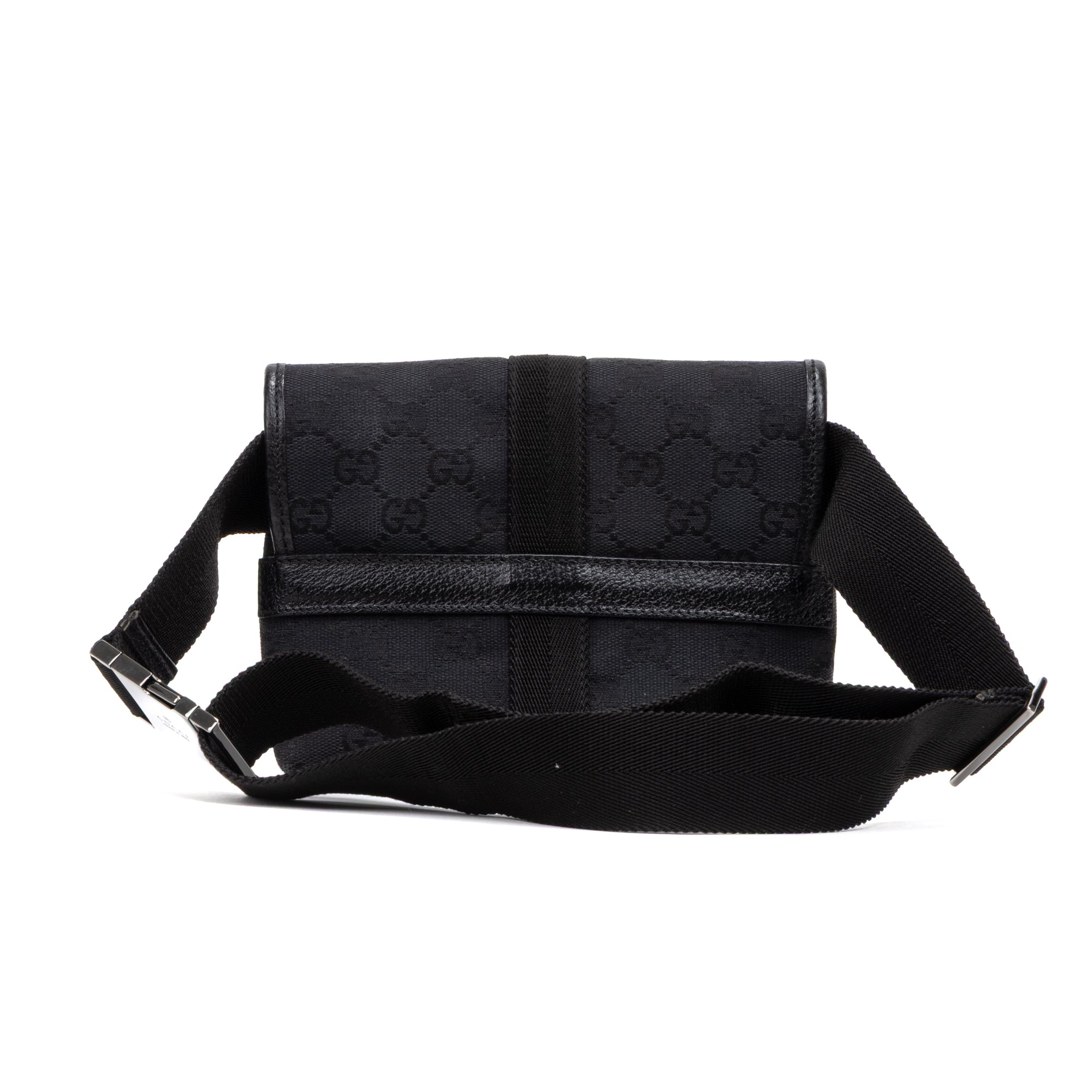 Waist Bag Mini Pushlock Waist Bag Black Monogrammed Canvas