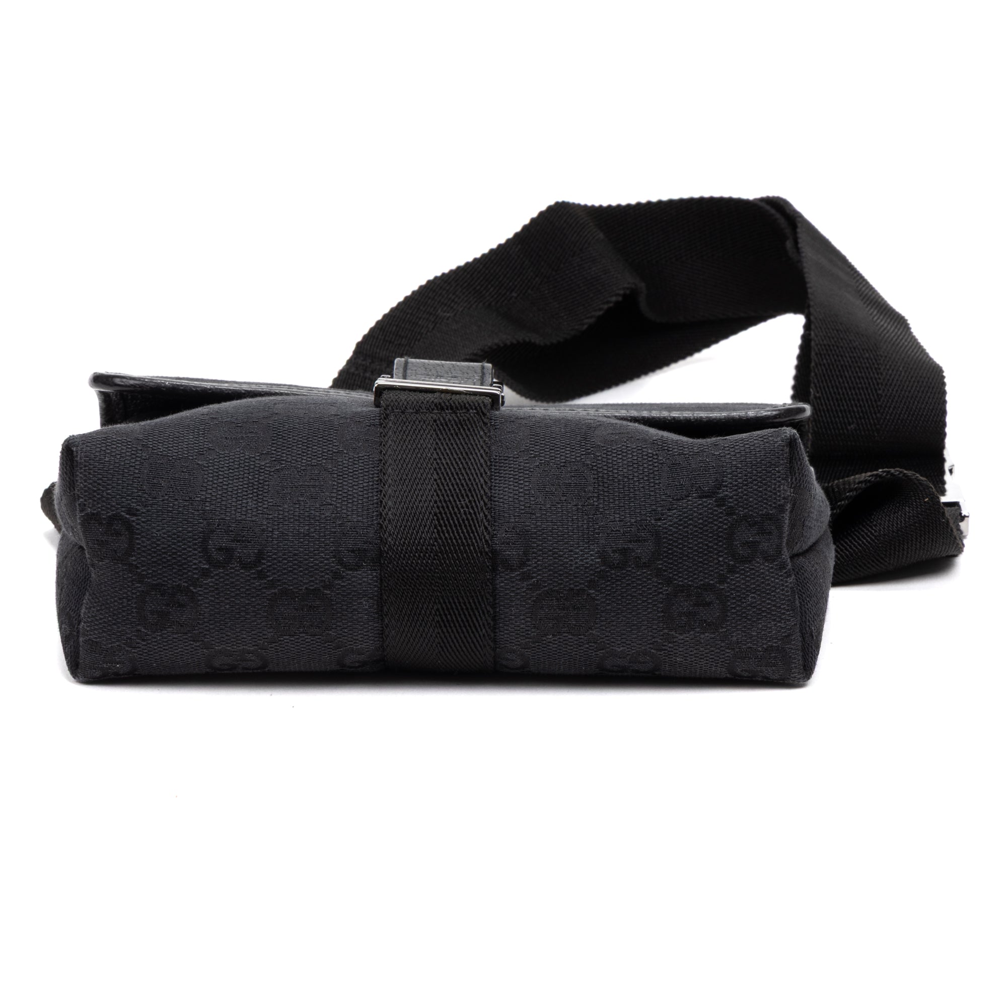 Waist Bag Mini Pushlock Waist Bag Black Monogrammed Canvas