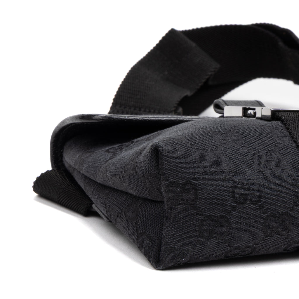 Waist Bag Mini Pushlock Waist Bag Black Monogrammed Canvas