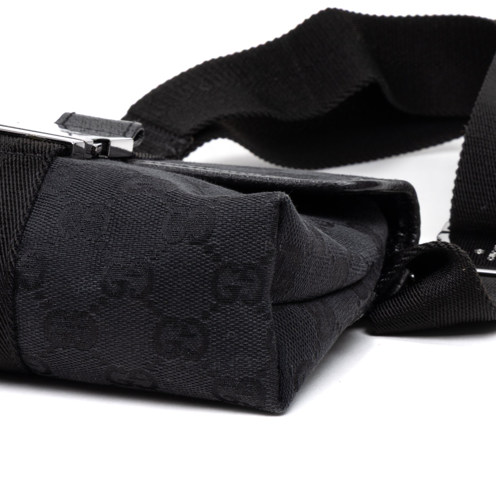 Waist Bag Mini Pushlock Waist Bag Black Monogrammed Canvas