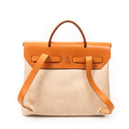 Backpack Herbag a Dos PM Beige Toile H Coated Canvas