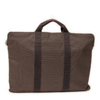 Briefcase Herline Briefcase Attache Gray Toile Canvas
