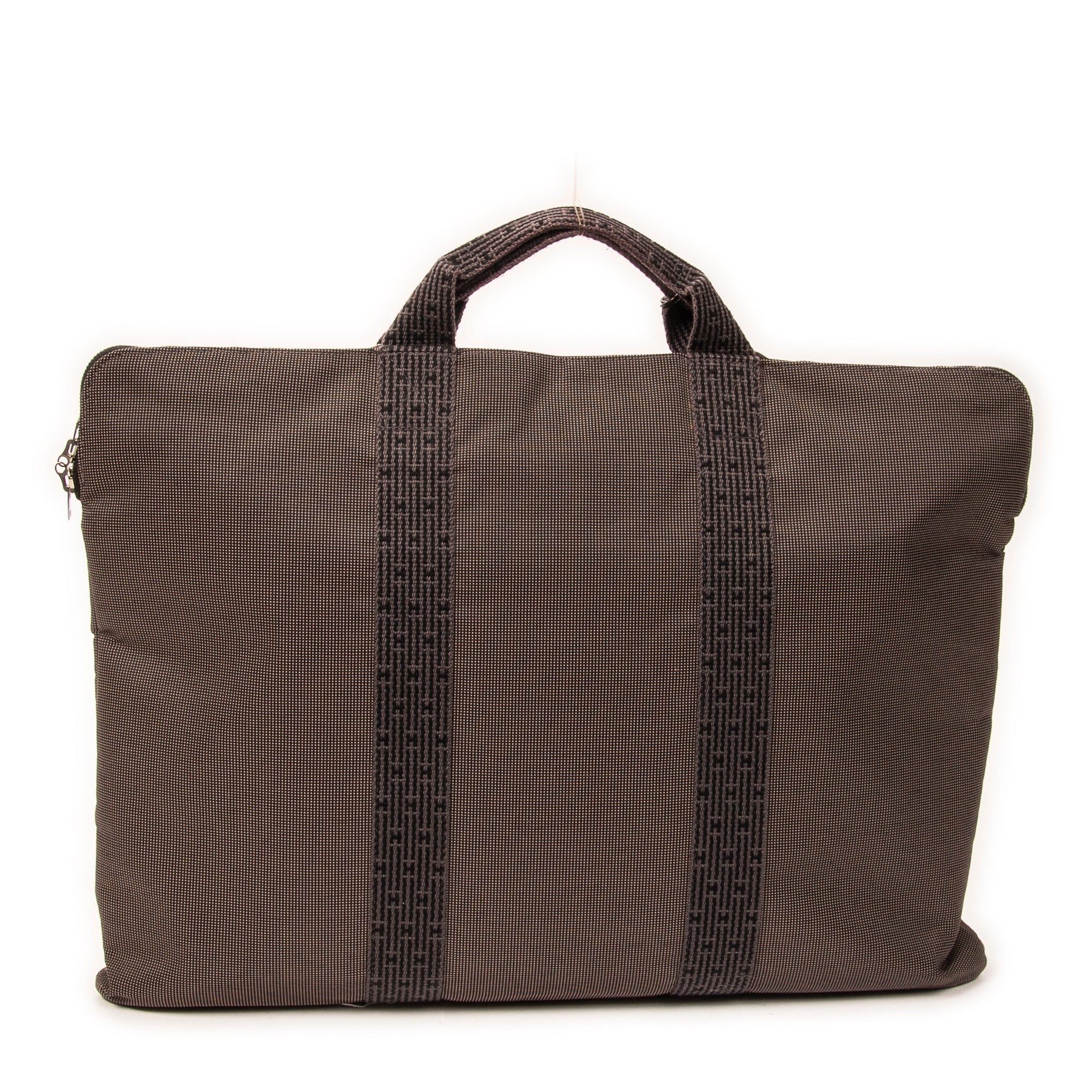 Briefcase Herline Briefcase Attache Gray Toile Canvas