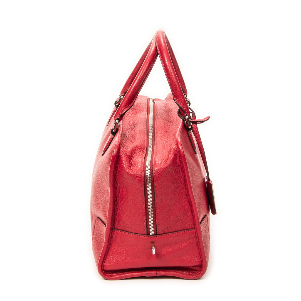 Handbag Amazona 36 Fuchsia Goatskin Leather