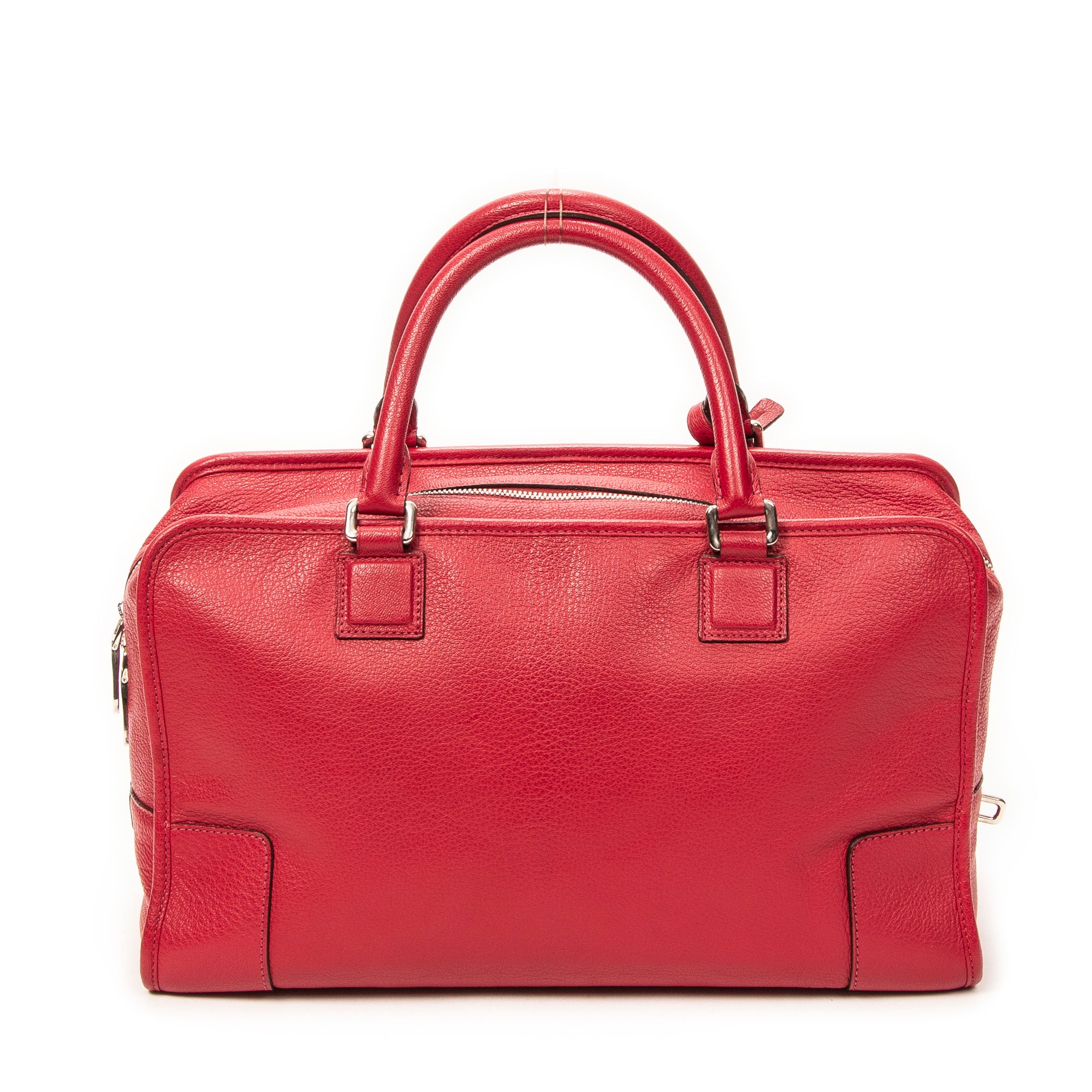 Handbag Amazona 36 Fuchsia Goatskin Leather