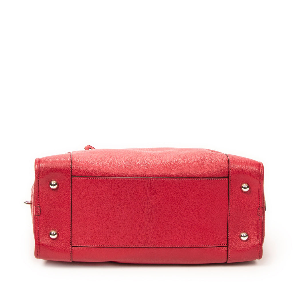 Handbag Amazona 36 Fuchsia Goatskin Leather