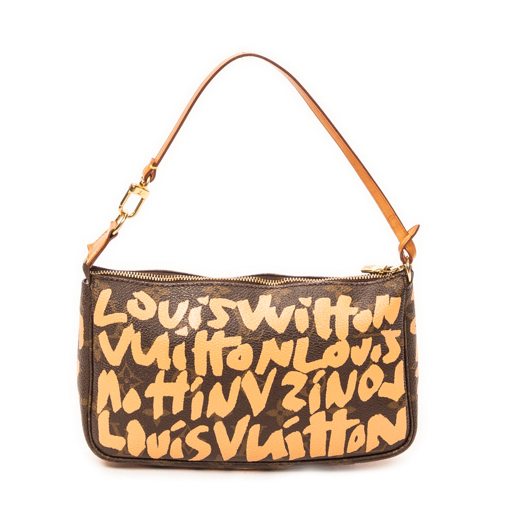 Pouch Pochette Accessoires Brown Monogram Graffiti