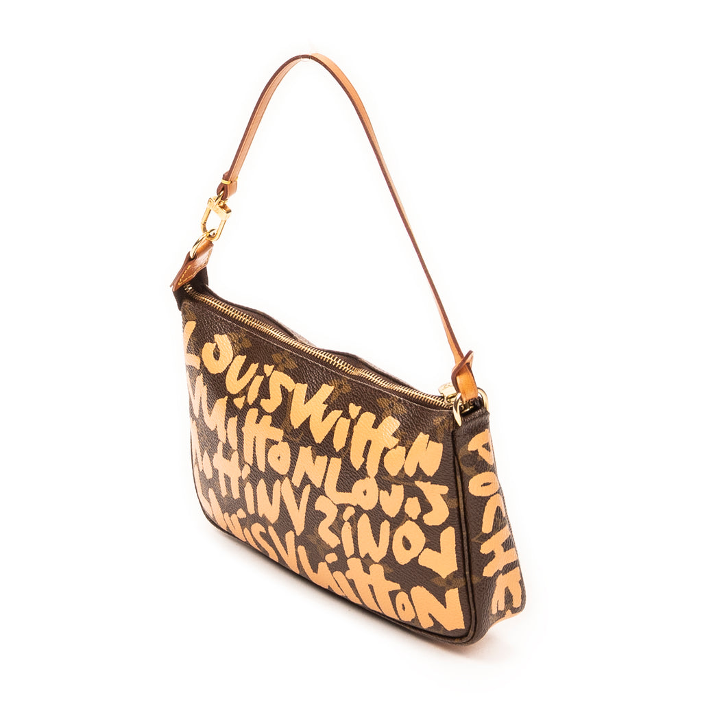 Pouch Pochette Accessoires Brown Monogram Graffiti