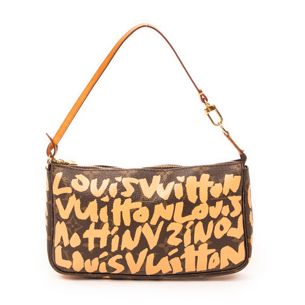 Pouch Pochette Accessoires Brown Monogram Graffiti