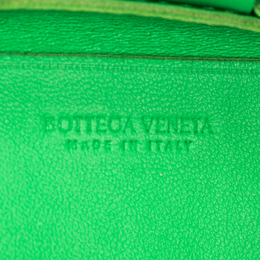 Shoulder Bag Mini Cassette Crossbody Green Maxi Intrecciato Leather