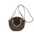 Shoulder Bag Small Pixie Crossbody Dark Green Calfskin Leather