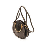 Shoulder Bag Small Pixie Crossbody Dark Green Calfskin Leather