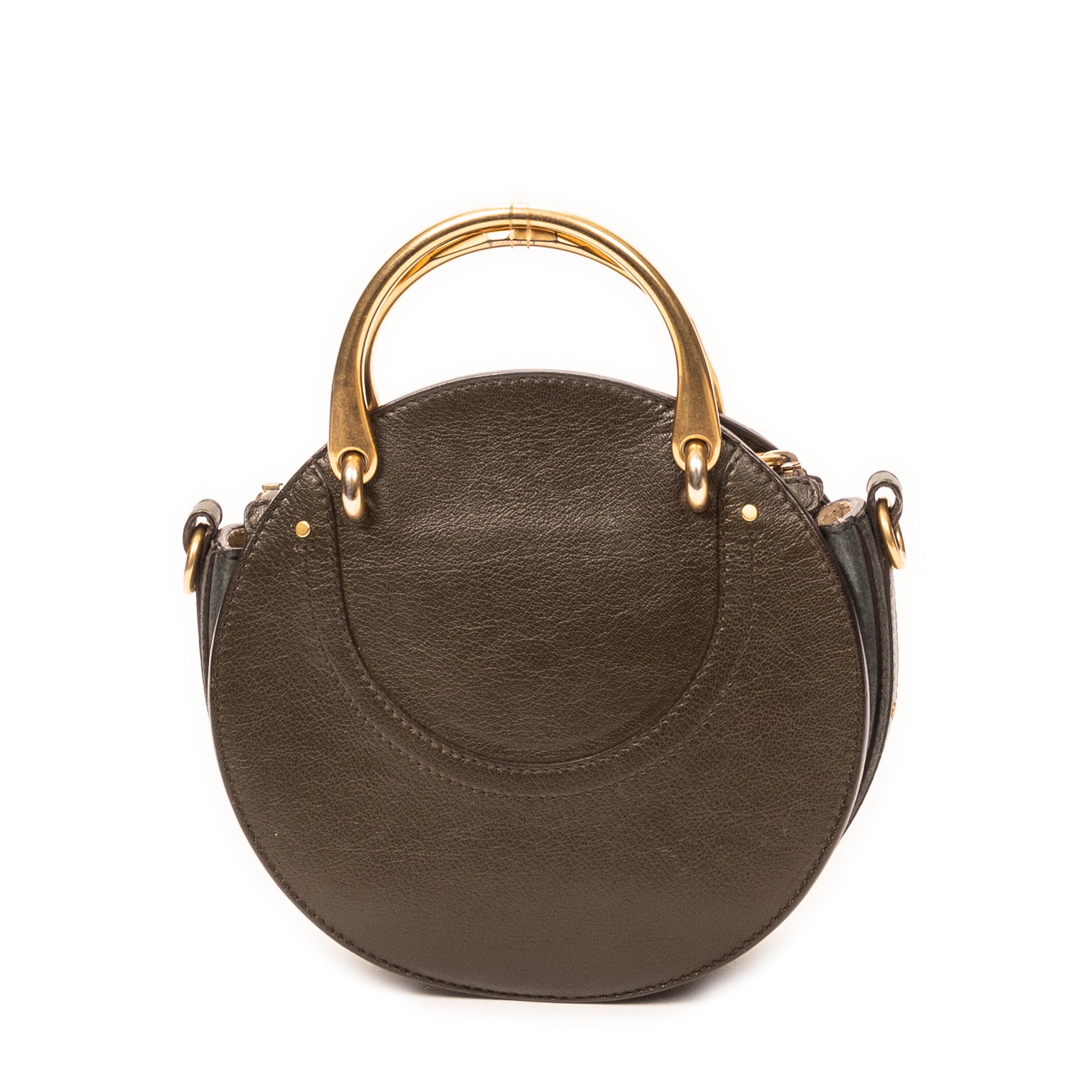 Shoulder Bag Small Pixie Crossbody Dark Green Calfskin Leather