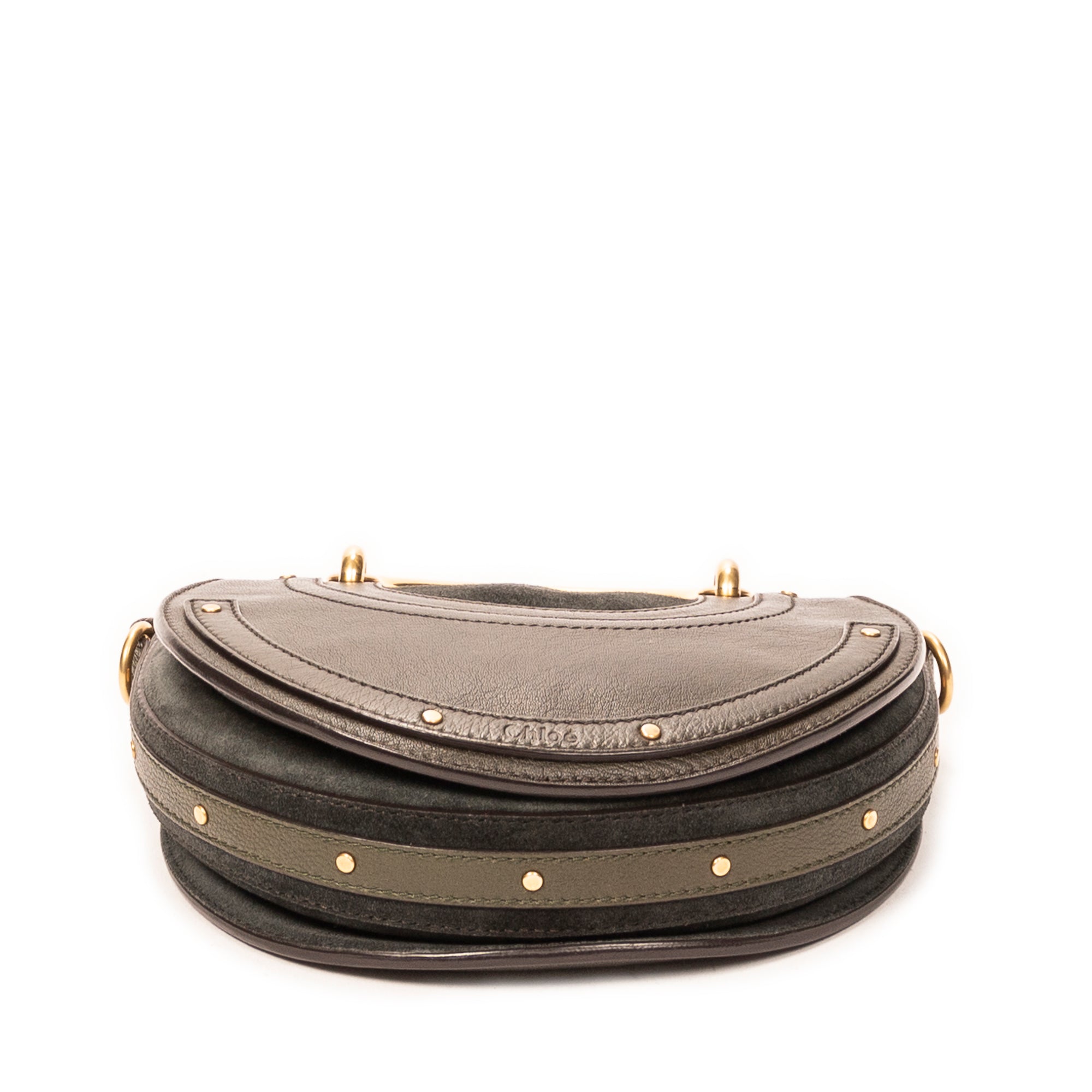 Shoulder Bag Small Pixie Crossbody Dark Green Calfskin Leather