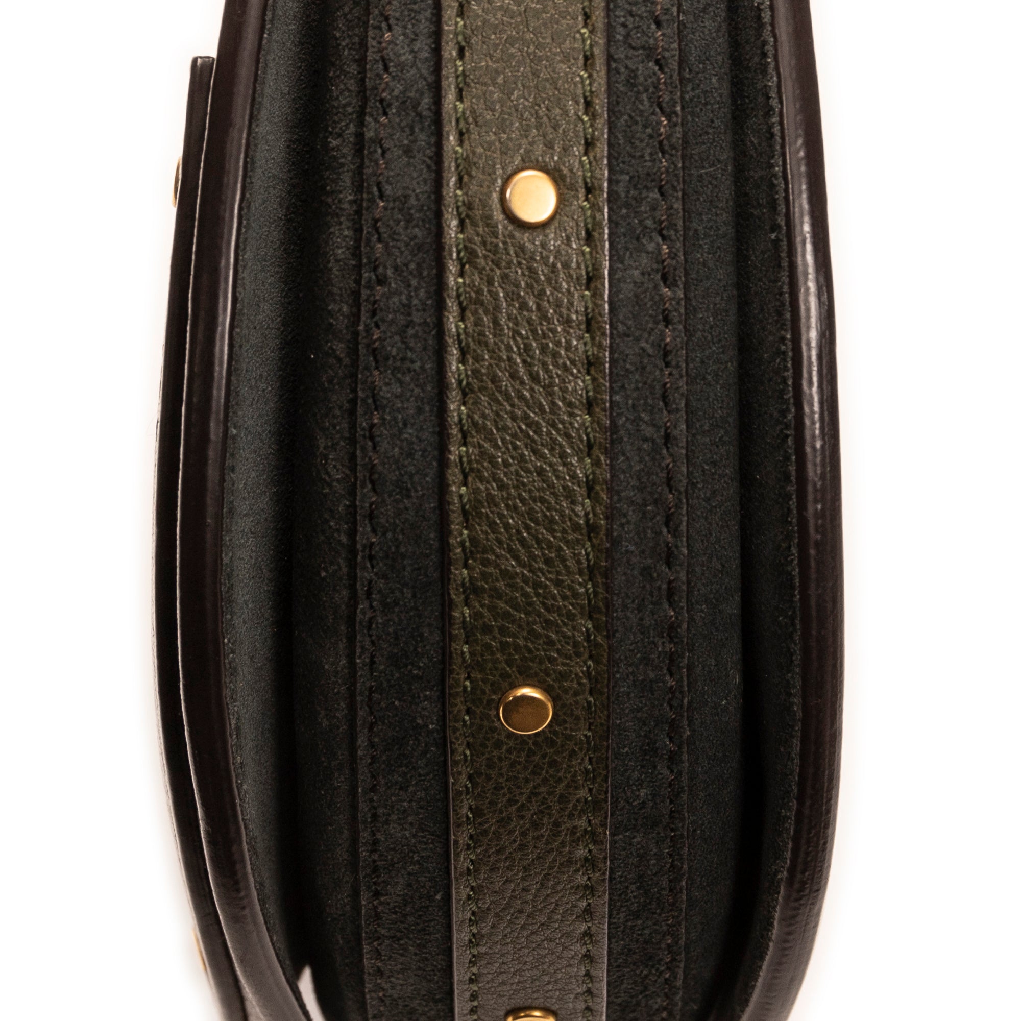 Shoulder Bag Small Pixie Crossbody Dark Green Calfskin Leather
