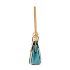 Shoulder Bag Mini Drew Blue Goatskin Leather
