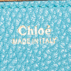 Shoulder Bag Mini Drew Blue Goatskin Leather