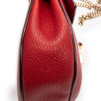 Shoulder Bag Mini Drew Red Goatskin Leather