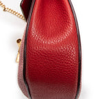 Shoulder Bag Mini Drew Red Goatskin Leather