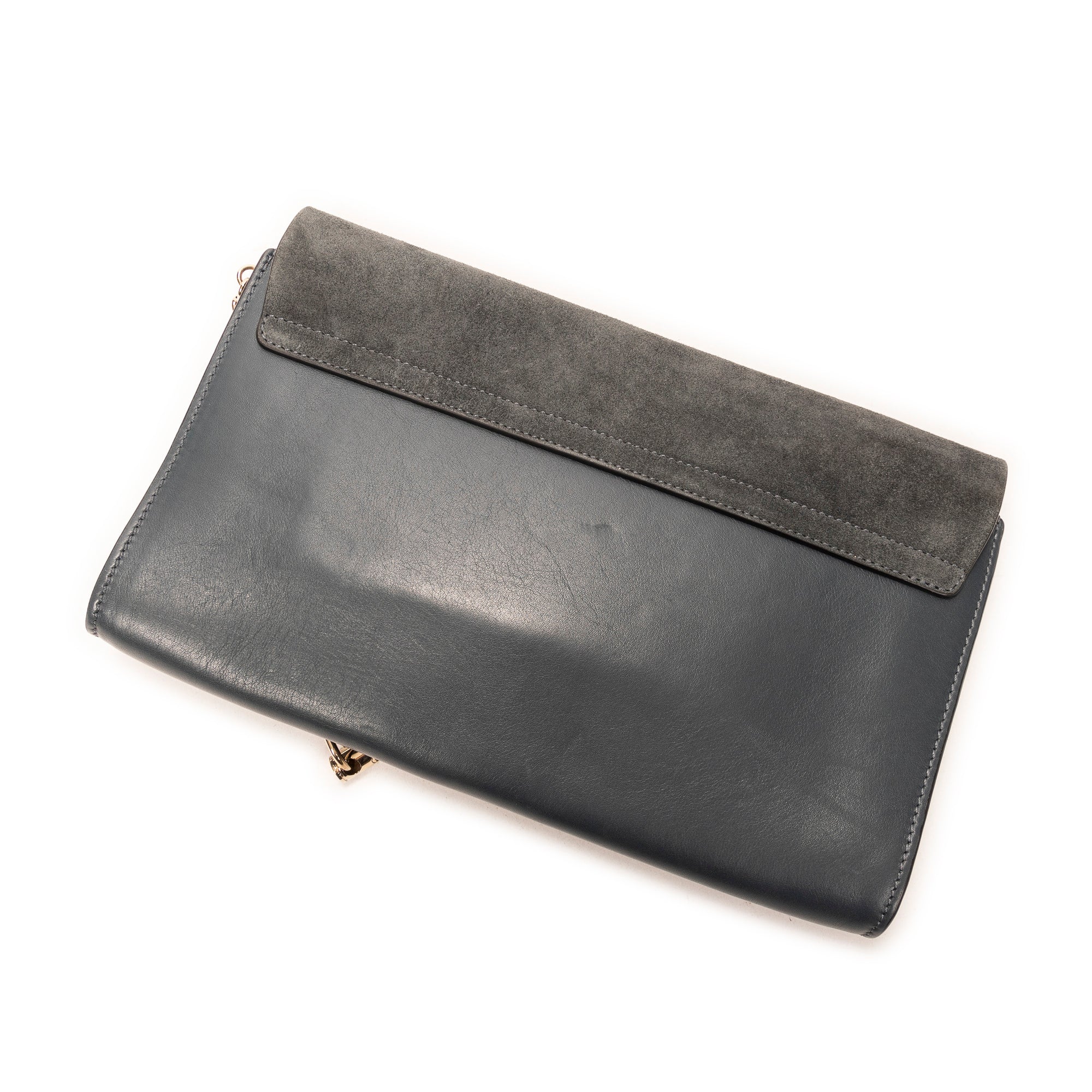 Clutch Faye Clutch Blue Calfskin Leather