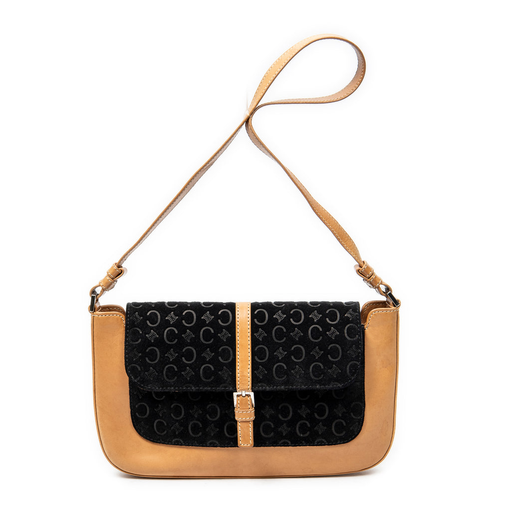 Shoulder Bag Vintage C Macadam Shoulder Bag Black Calfskin Leather
