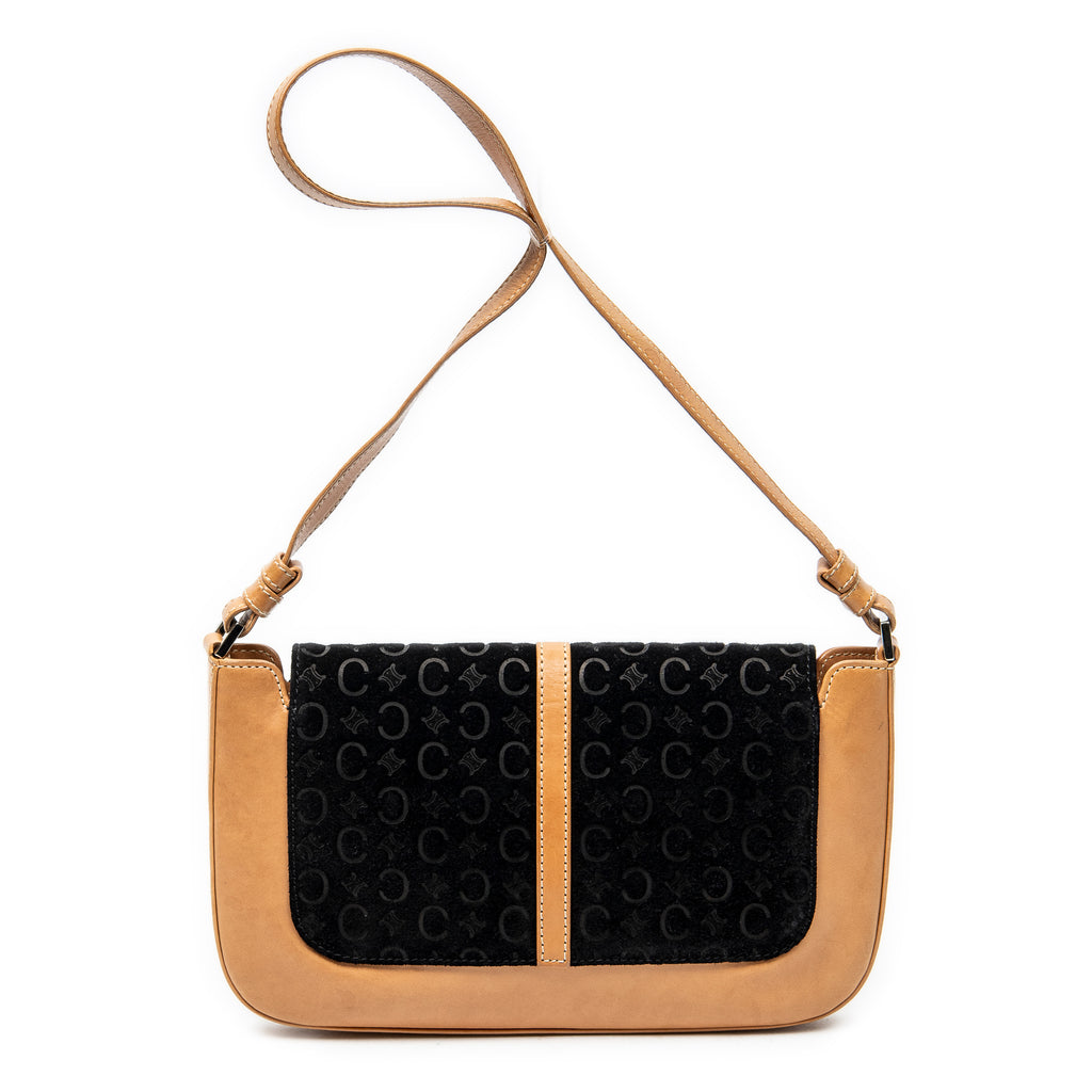 Shoulder Bag Vintage C Macadam Shoulder Bag Black Calfskin Leather