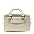 Handbag Boogie Bag Light Gold Grained Calfskin Leather