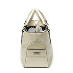 Handbag Boogie Bag Light Gold Grained Calfskin Leather