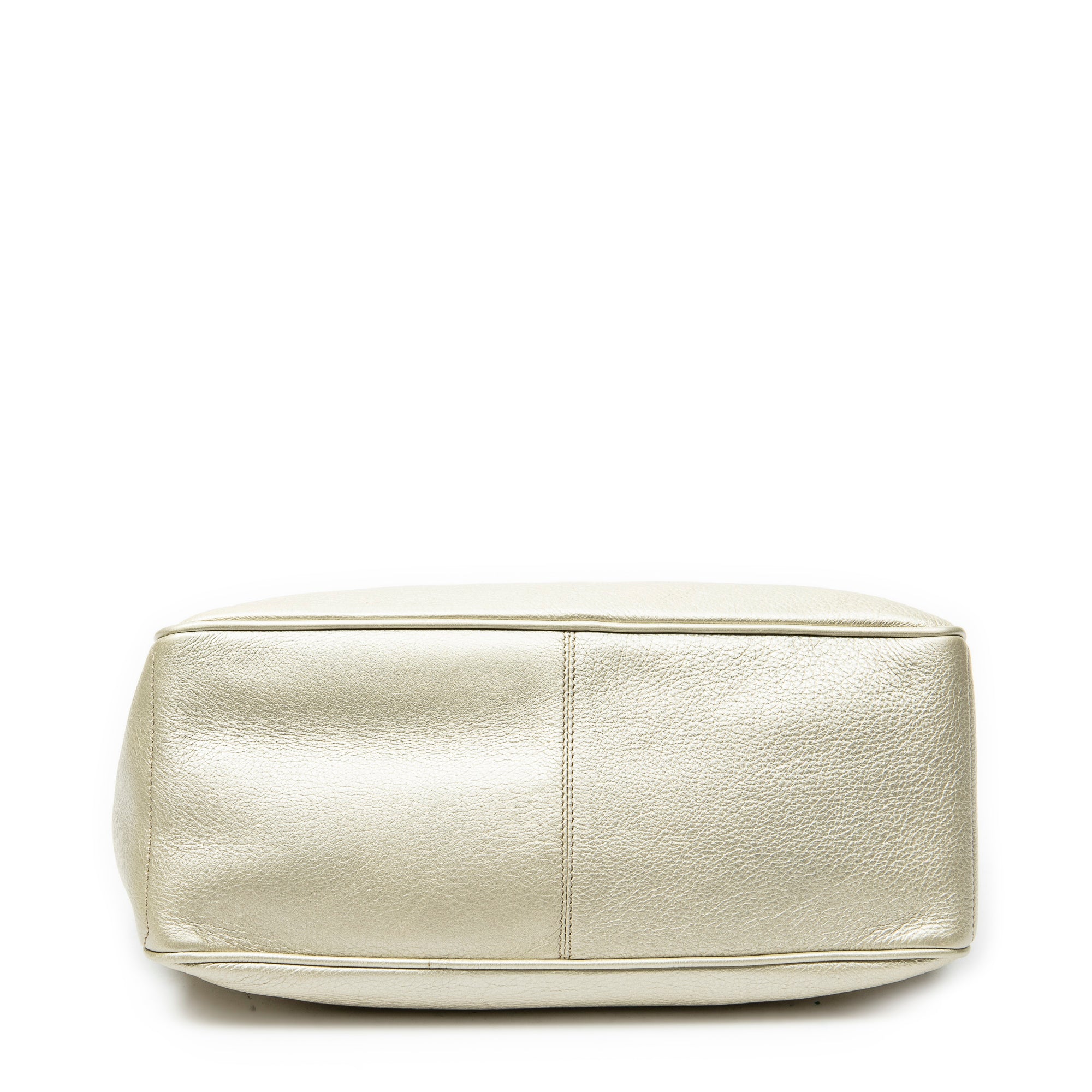 Handbag Boogie Bag Light Gold Grained Calfskin Leather