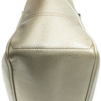 Handbag Boogie Bag Light Gold Grained Calfskin Leather