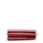 Shoulder Bag Timeless Wallet on Chain Red Chevron Caviar Leather