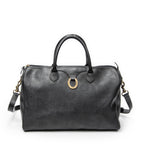 Travel Bag Vintage Medium Travel Boston Black Diorissimo Coated Canvas