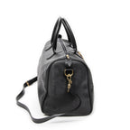 Travel Bag Vintage Medium Travel Boston Black Diorissimo Coated Canvas