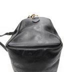Travel Bag Vintage Medium Travel Boston Black Diorissimo Coated Canvas